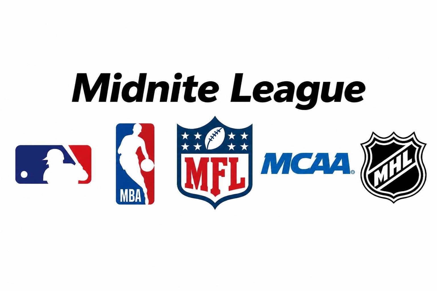 Midnite League sports league logos